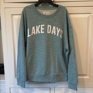 1897 Women’s Active Lake Days Blue-Green Sweatshirt